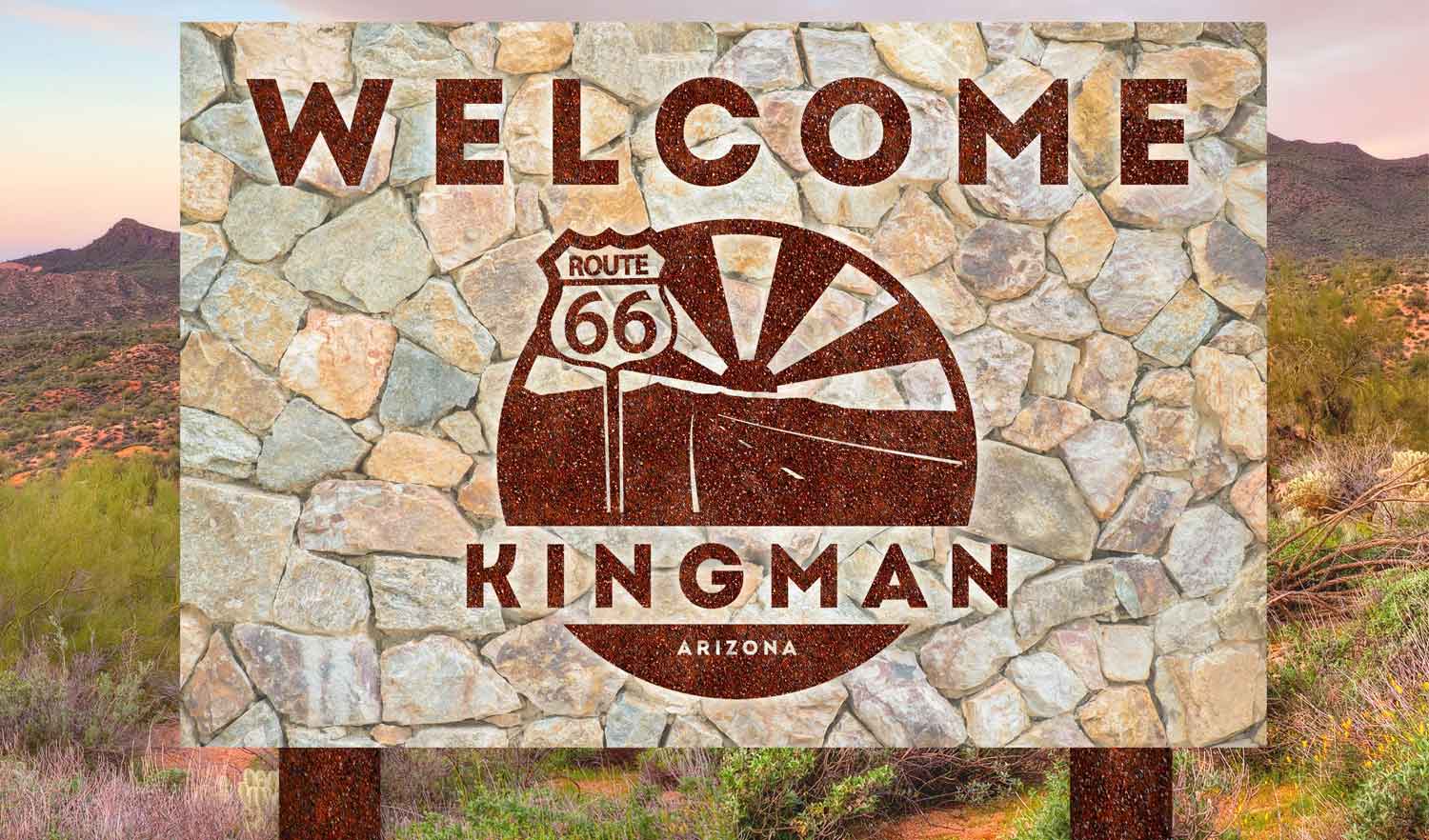 welcome to kingman sign